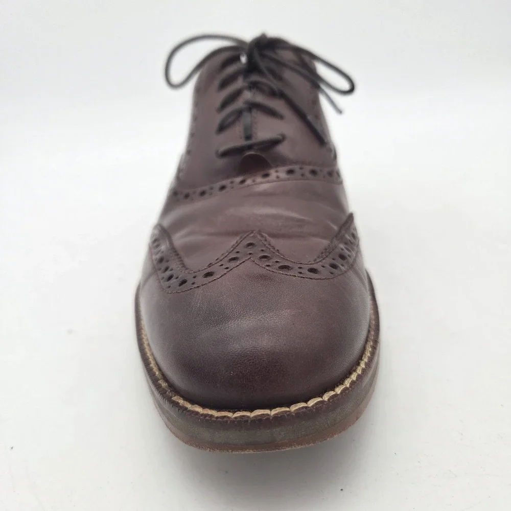 Cole Haan Air Madison Wingtip Men's US 7.5M Brown C10845 Leather Dress Shoes